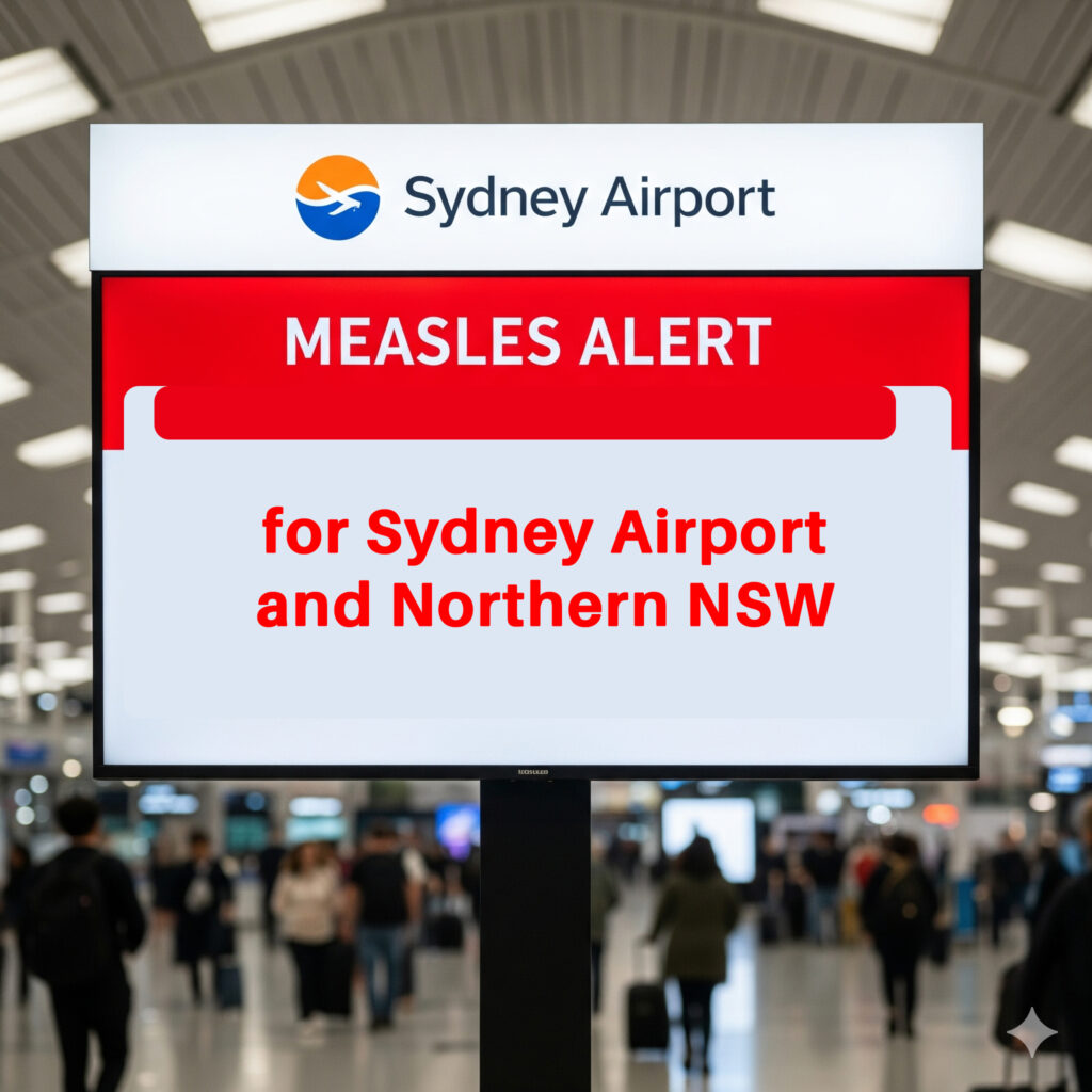 Measles alert for Sydney Airport and Northern NSW